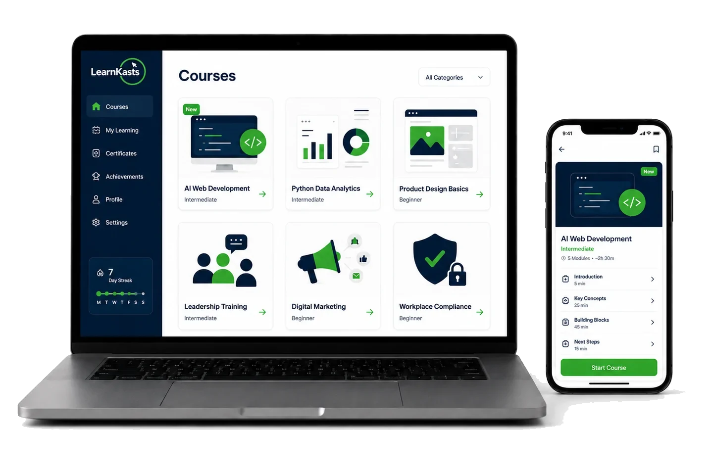 Deliver learning however your audience needs it.