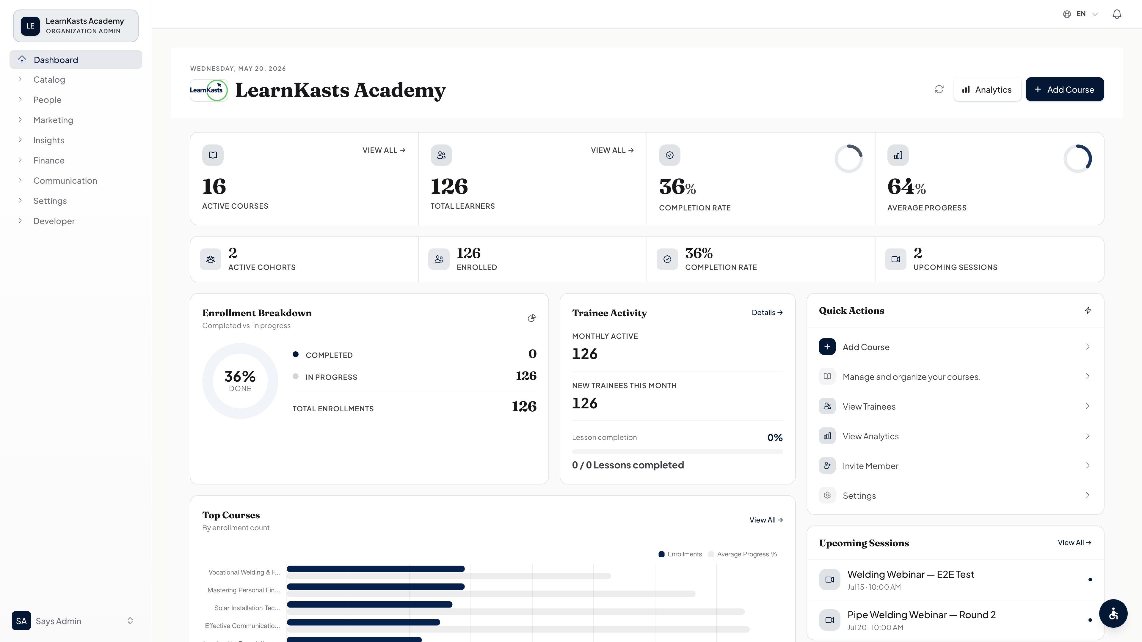 Learnkasts product walkthrough